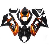 0390 Fairing Suzuki Gsxr1000 K7 07 08 2007 2008 Black Orange